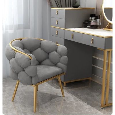 ซื้อ เก้าอี้ห้องอาหารแบบถักผ้าห่ม ที่ปรับได้ สีเบจ เก้าอี้ห้องอาหารแบบถักผ้าห่ม การผลิตออนไลน์