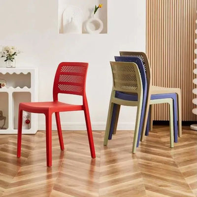 เก้าอี้อาหารพิเศษ สไตล์เรียบง่าย สต็อปเป้ เก้าอี้พลาสติก OEM สี 55*46*45*86cm สําหรับห้องอาหาร